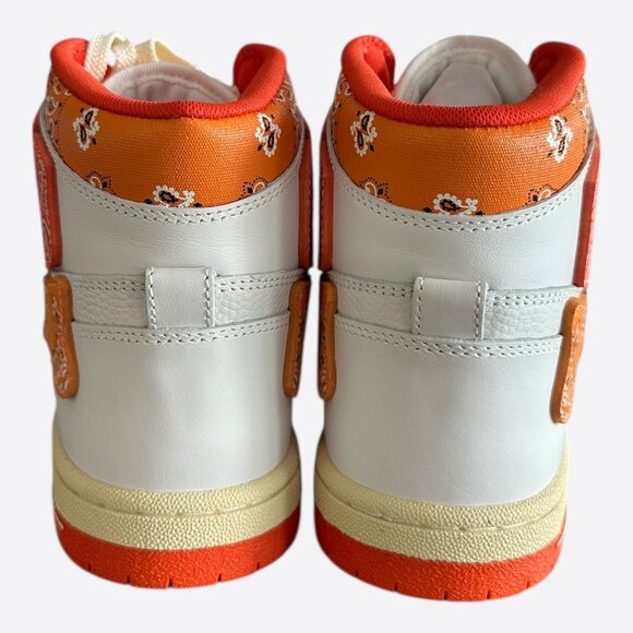 Amiri White & Orange Bandana Skeleton High Tops - Picture 4 of 7